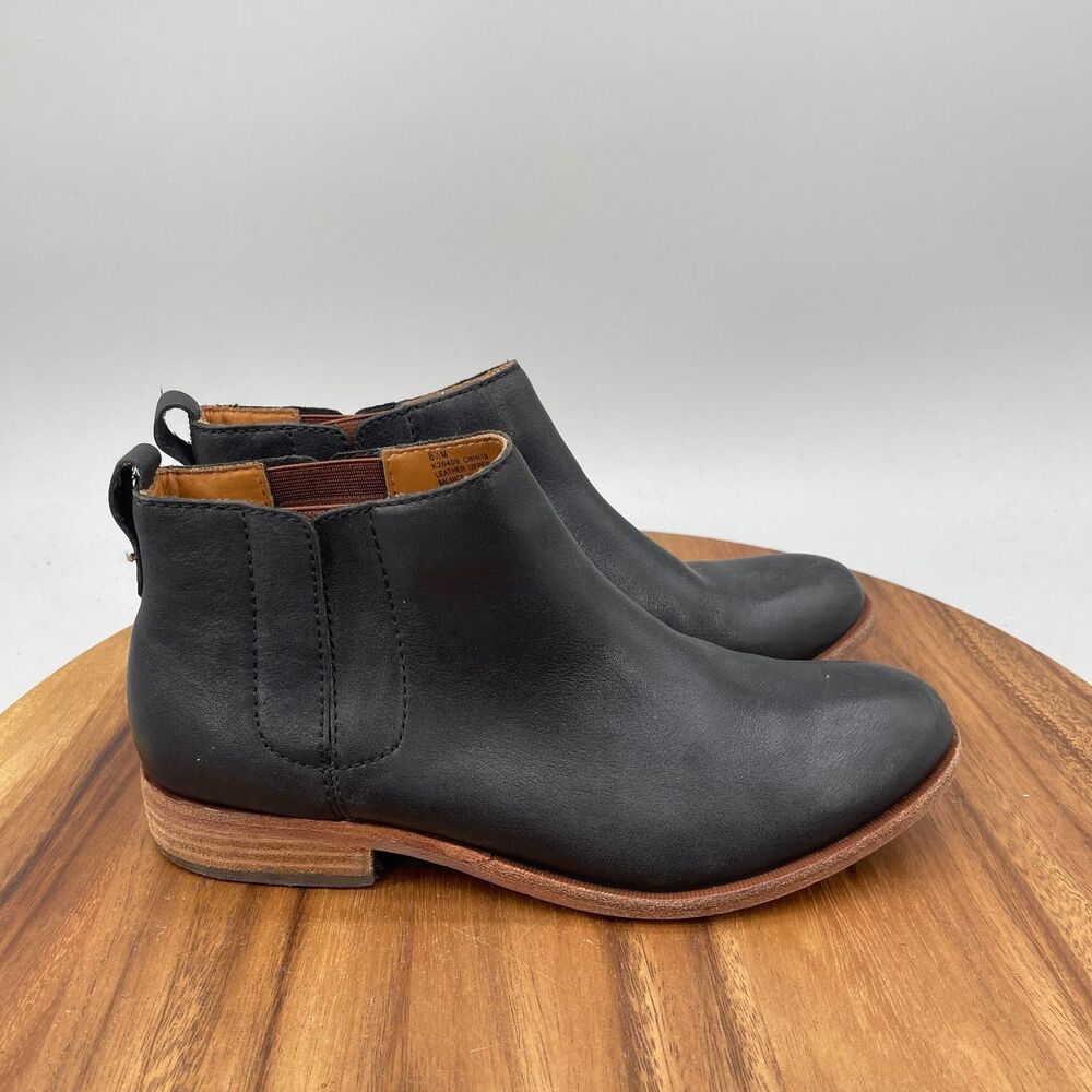 Kork-Ease The Original Velma Boots Womens Size 8.5 M Black Leather Casual Bootie